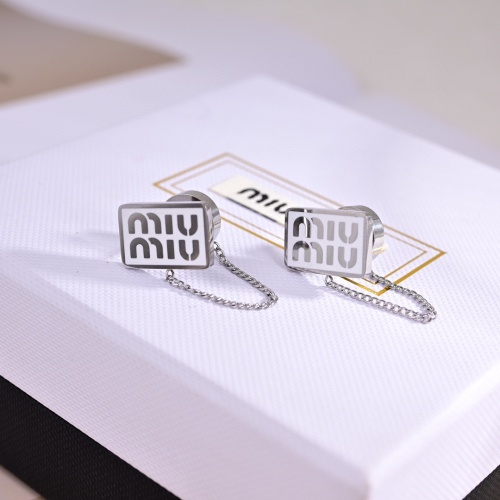 MIU MIU Earrings For Women #1252281 $27.00 USD, Wholesale Replica MIU MIU Earrings