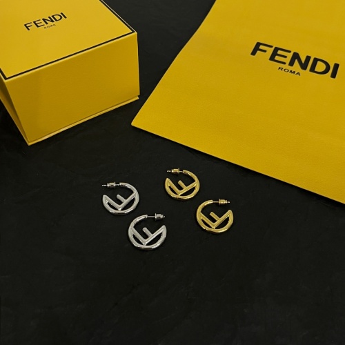 Replica Fendi Earrings For Women #1252438 $38.00 USD for Wholesale