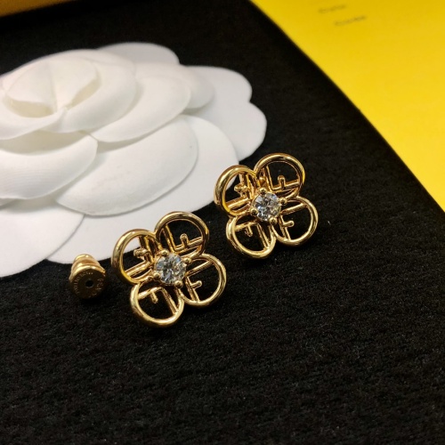 Fendi Earrings For Women #1252446 $25.00 USD, Wholesale Replica Fendi Earrings