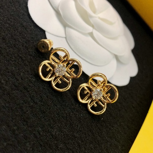 Replica Fendi Earrings For Women #1252446 $25.00 USD for Wholesale