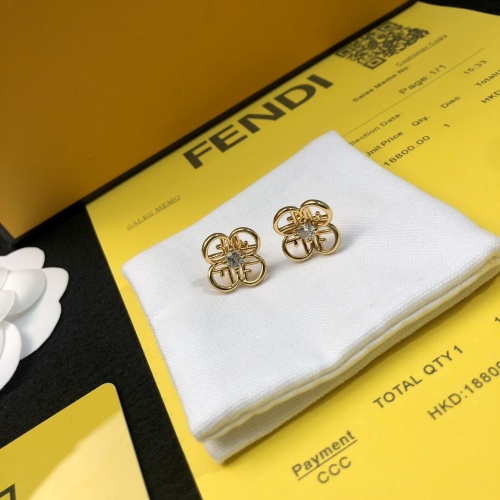 Replica Fendi Earrings For Women #1252446 $25.00 USD for Wholesale