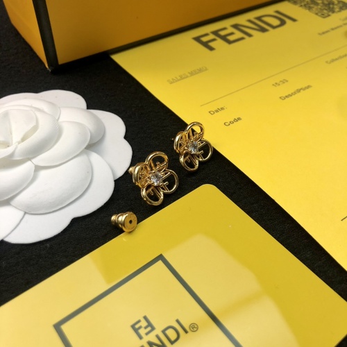 Replica Fendi Earrings For Women #1252446 $25.00 USD for Wholesale