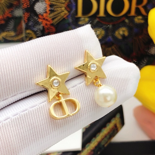 Replica Christian Dior Earrings For Women #1252458 $25.00 USD for Wholesale