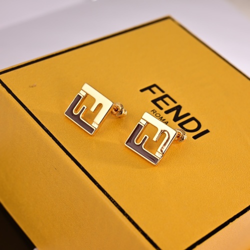 Fendi Earrings For Women #1252467 $27.00 USD, Wholesale Replica Fendi Earrings