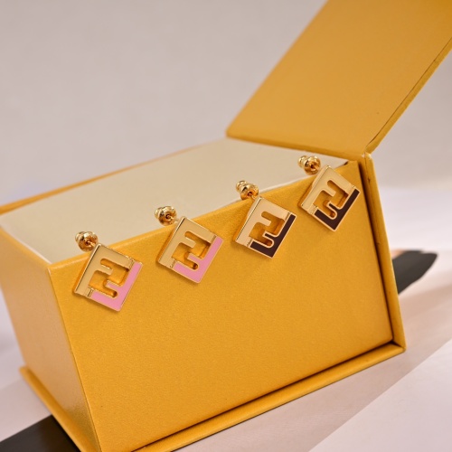 Replica Fendi Earrings For Women #1252467 $27.00 USD for Wholesale