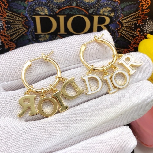 Replica Christian Dior Earrings For Women #1252474 $27.00 USD for Wholesale