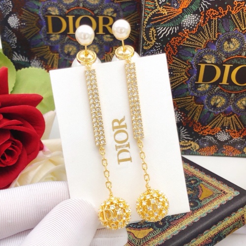 Replica Christian Dior Earrings For Women #1252480 $32.00 USD for Wholesale