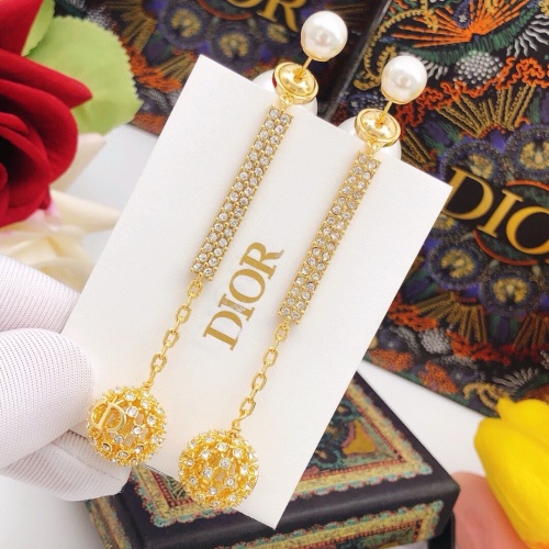 Replica Christian Dior Earrings For Women #1252480 $32.00 USD for Wholesale