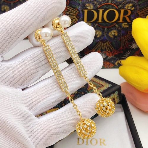 Replica Christian Dior Earrings For Women #1252480 $32.00 USD for Wholesale