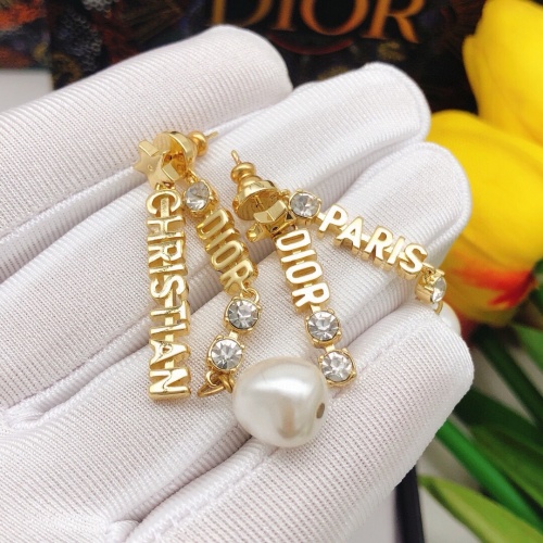 Replica Christian Dior Earrings For Women #1252517 $27.00 USD for Wholesale