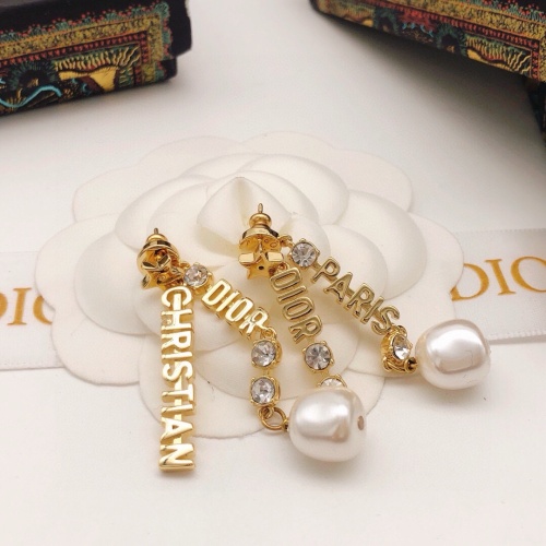 Replica Christian Dior Earrings For Women #1252517 $27.00 USD for Wholesale