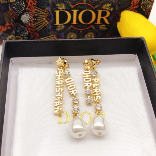 Replica Christian Dior Earrings For Women #1252517 $27.00 USD for Wholesale