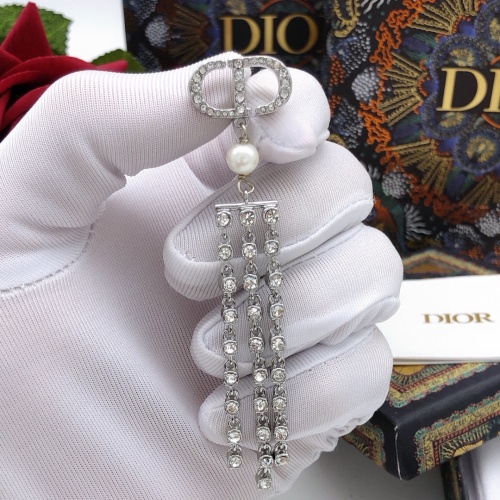 Replica Christian Dior Earrings For Women #1252521 $32.00 USD for Wholesale