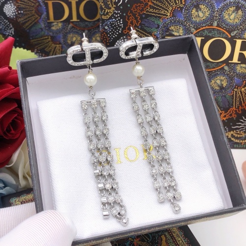 Replica Christian Dior Earrings For Women #1252521 $32.00 USD for Wholesale