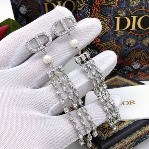 Replica Christian Dior Earrings For Women #1252521 $32.00 USD for Wholesale