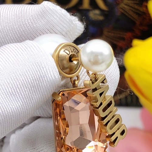 Replica Christian Dior Earrings For Women #1252526 $29.00 USD for Wholesale