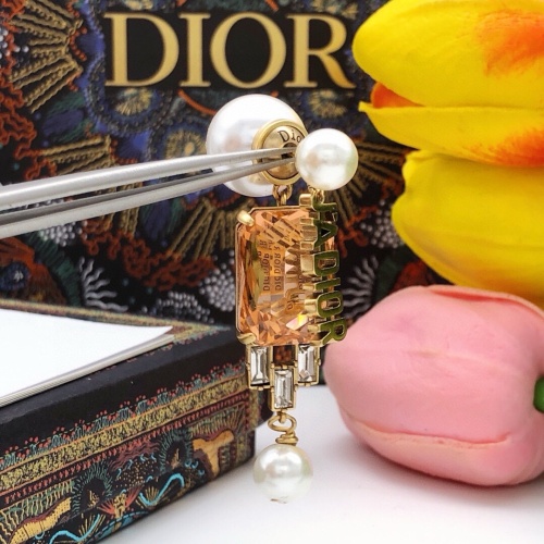 Replica Christian Dior Earrings For Women #1252526 $29.00 USD for Wholesale