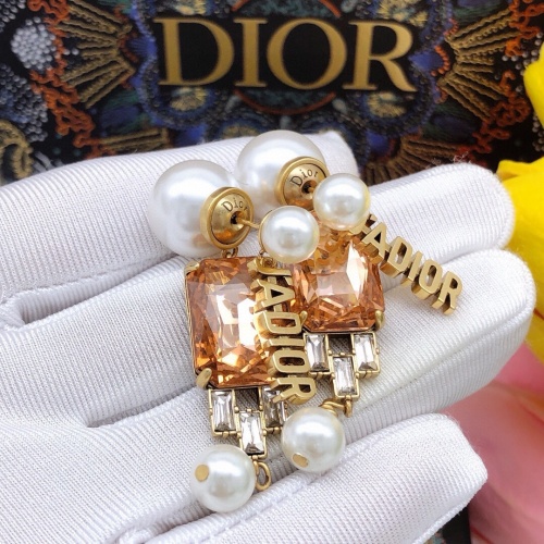 Replica Christian Dior Earrings For Women #1252526 $29.00 USD for Wholesale