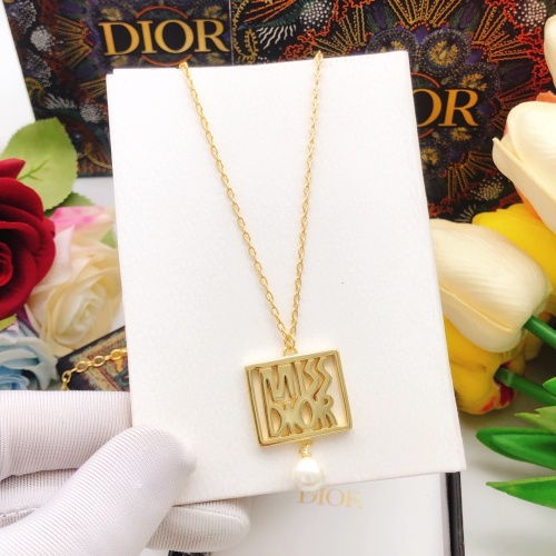 Replica Christian Dior Necklaces #1252553 $29.00 USD for Wholesale