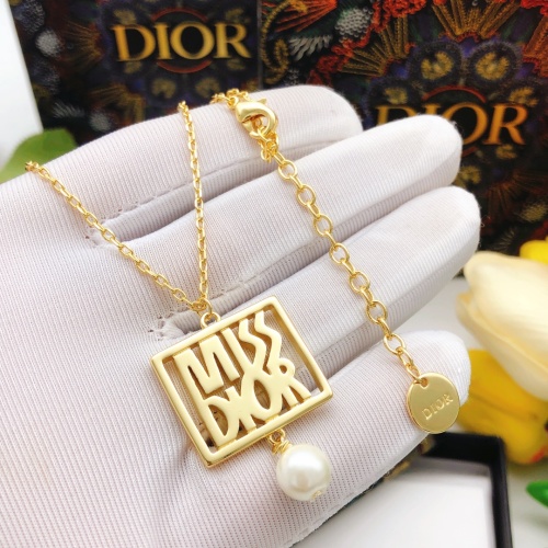 Replica Christian Dior Necklaces #1252553 $29.00 USD for Wholesale