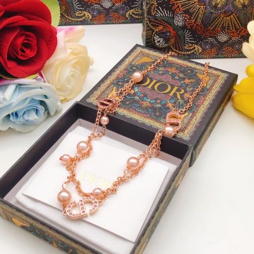 Replica Christian Dior Necklaces For Women #1252555 $32.00 USD for Wholesale