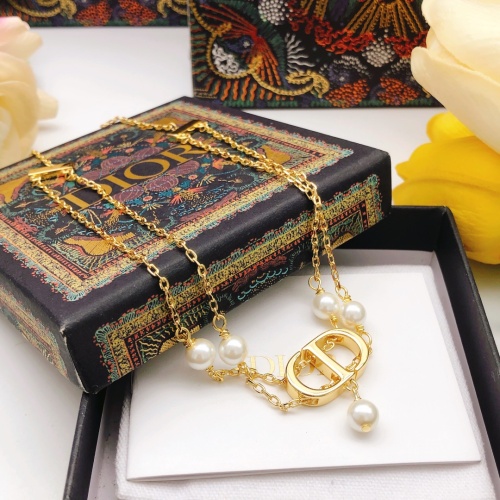 Replica Christian Dior Necklaces For Women #1252557 $32.00 USD for Wholesale