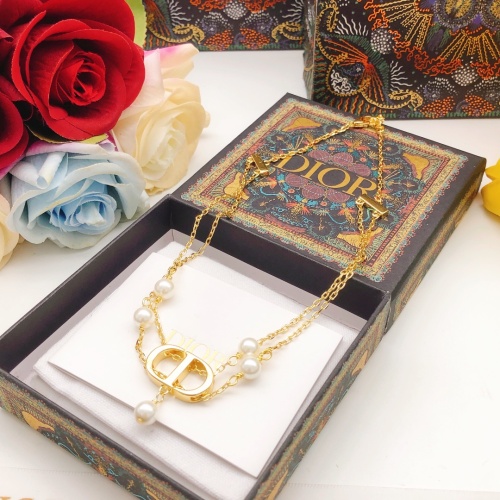 Replica Christian Dior Necklaces For Women #1252557 $32.00 USD for Wholesale