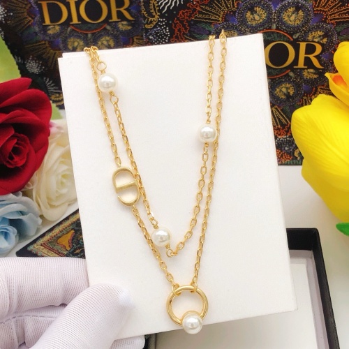 Replica Christian Dior Necklaces #1252770 $29.00 USD for Wholesale