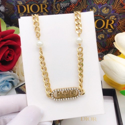 Replica Christian Dior Necklaces #1252783 $32.00 USD for Wholesale