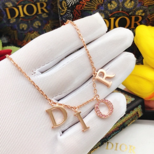 Replica Christian Dior Necklaces #1252856 $32.00 USD for Wholesale