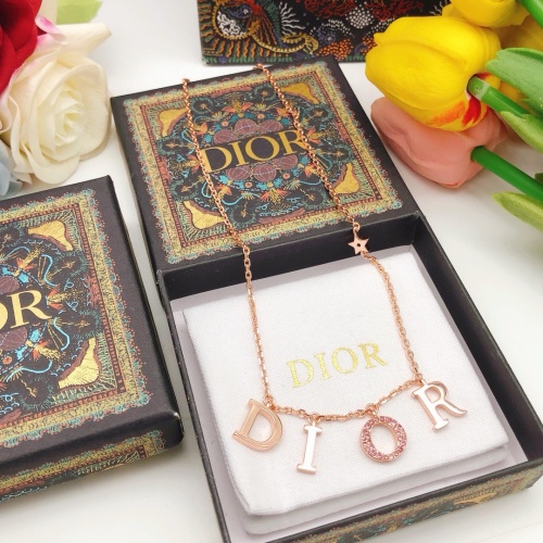 Replica Christian Dior Necklaces #1252856 $32.00 USD for Wholesale