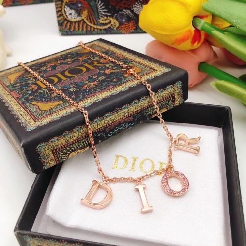 Replica Christian Dior Necklaces #1252856 $32.00 USD for Wholesale