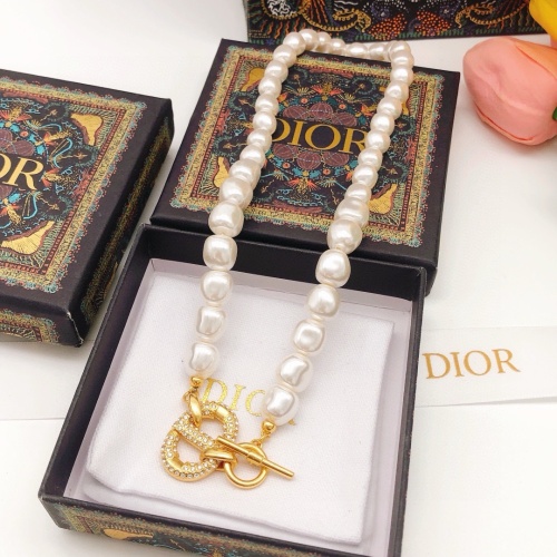 Replica Christian Dior Necklaces For Women #1252858 $32.00 USD for Wholesale