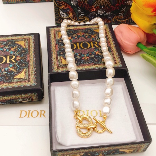 Replica Christian Dior Necklaces For Women #1252858 $32.00 USD for Wholesale