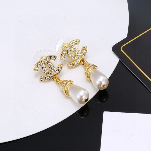 Replica Chanel Earrings For Women #1252918 $27.00 USD for Wholesale