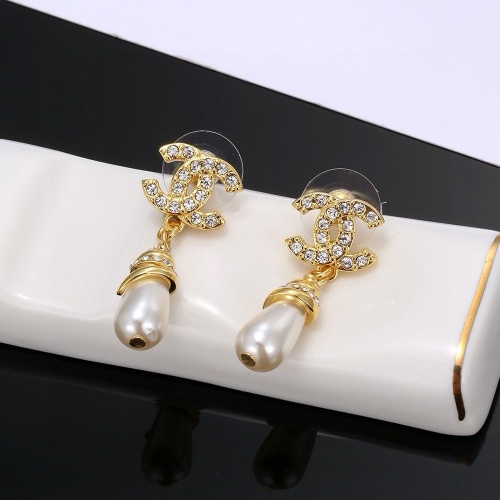 Replica Chanel Earrings For Women #1252918 $27.00 USD for Wholesale