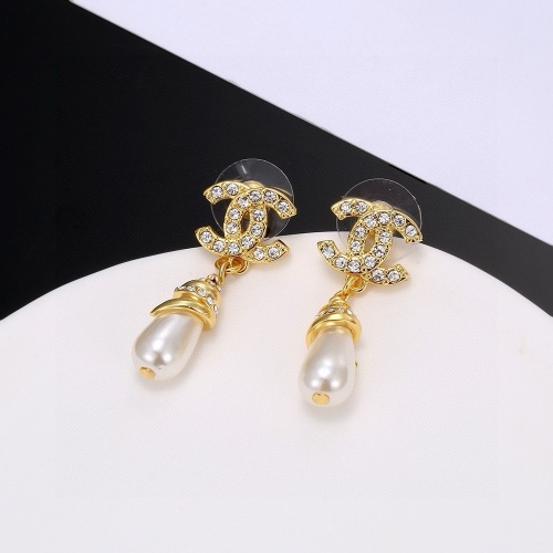 Replica Chanel Earrings For Women #1252918 $27.00 USD for Wholesale