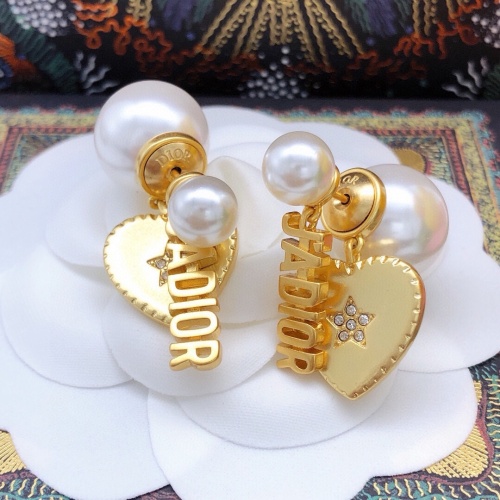 Replica Christian Dior Earrings For Women #1252937 $27.00 USD for Wholesale