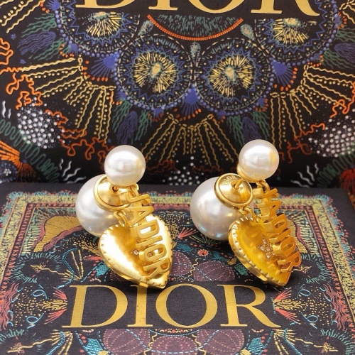 Replica Christian Dior Earrings For Women #1252937 $27.00 USD for Wholesale