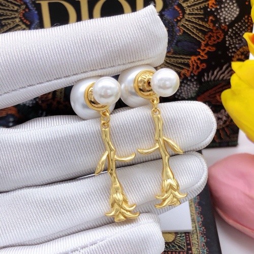 Replica Christian Dior Earrings For Women #1252938 $27.00 USD for Wholesale