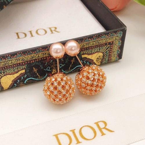 Replica Christian Dior Earrings For Women #1252941 $27.00 USD for Wholesale