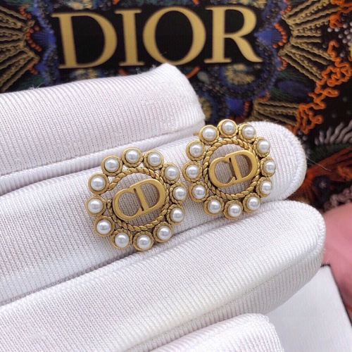 Replica Christian Dior Earrings For Women #1252949 $27.00 USD for Wholesale