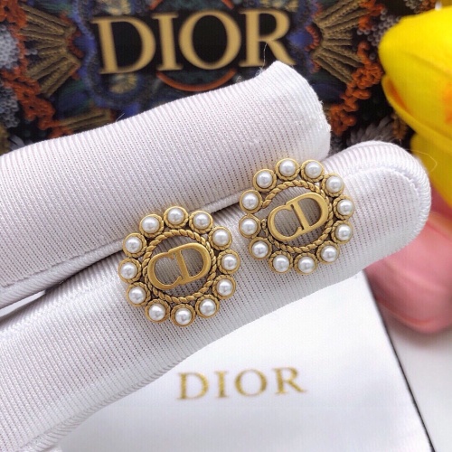 Replica Christian Dior Earrings For Women #1252949 $27.00 USD for Wholesale