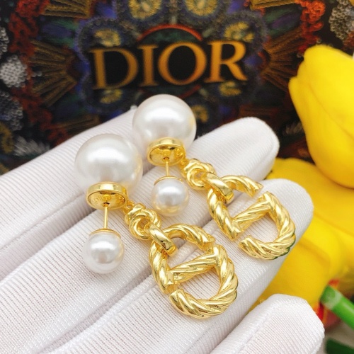 Replica Christian Dior Earrings For Women #1252950 $29.00 USD for Wholesale