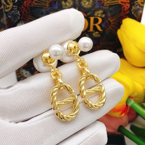 Replica Christian Dior Earrings For Women #1252950 $29.00 USD for Wholesale