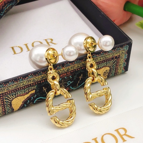 Replica Christian Dior Earrings For Women #1252950 $29.00 USD for Wholesale