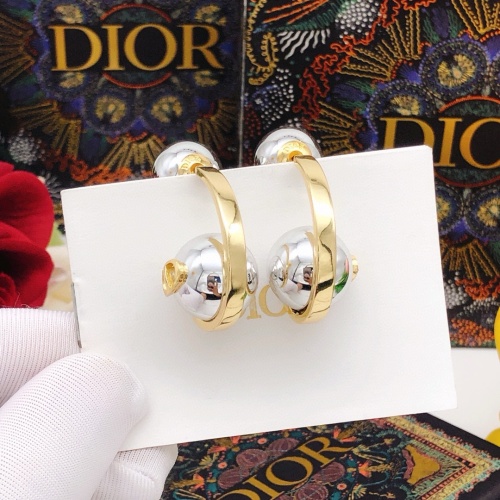 Replica Christian Dior Earrings For Women #1252951 $29.00 USD for Wholesale