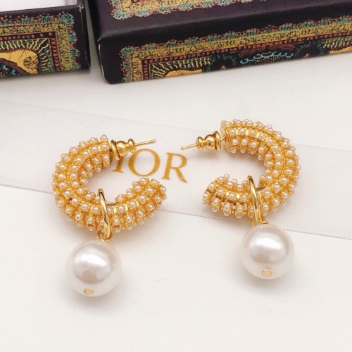 Christian Dior Earrings For Women #1252957 $29.00 USD, Wholesale Replica Christian Dior Earrings