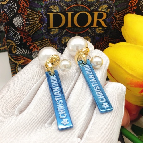 Replica Christian Dior Earrings For Women #1252959 $32.00 USD for Wholesale