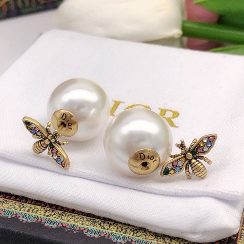 Replica Christian Dior Earrings For Women #1252990 $27.00 USD for Wholesale